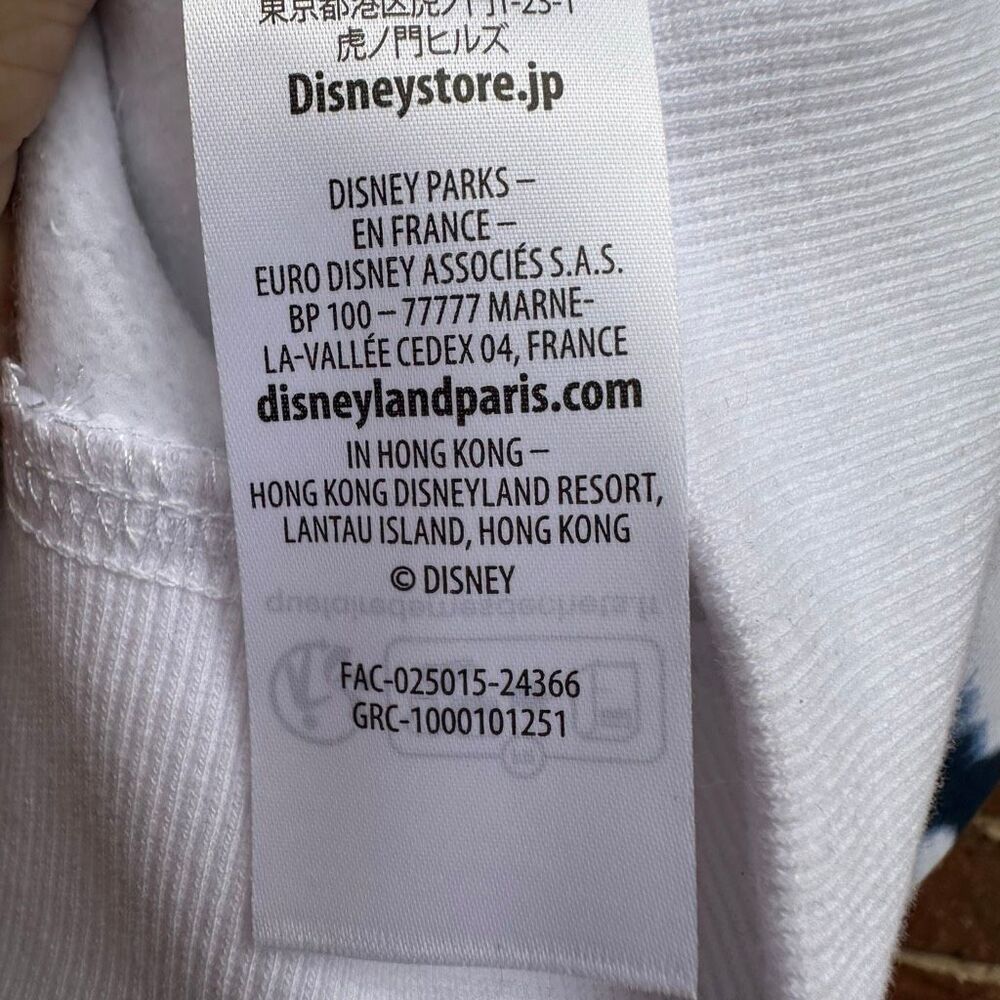 Disney parks Disneyland resort blue white tie-dye Mickey Mouse sweatshirt small - Picture 8 of 8